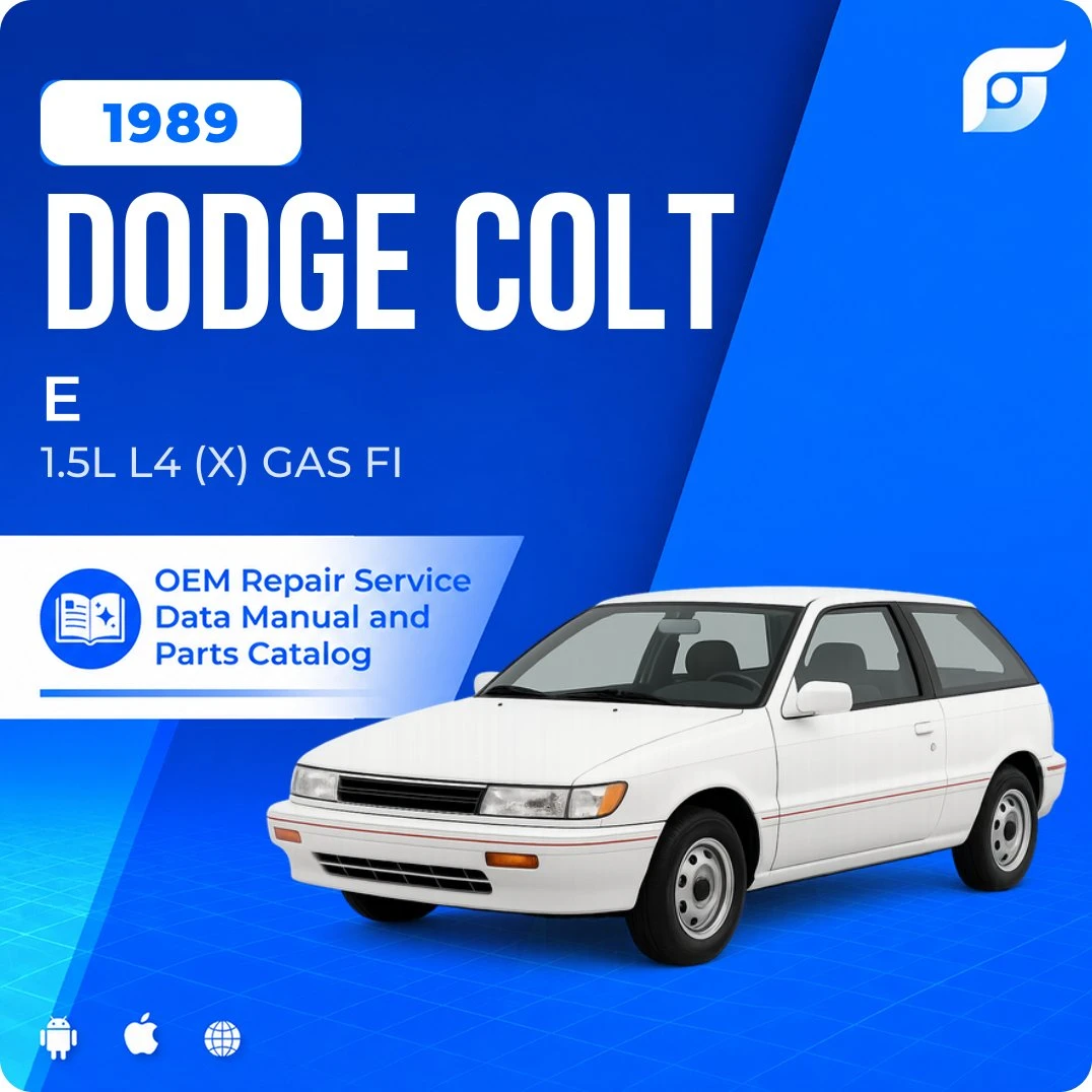 1989 Dodge Colt E - OEM Repair Service Manual