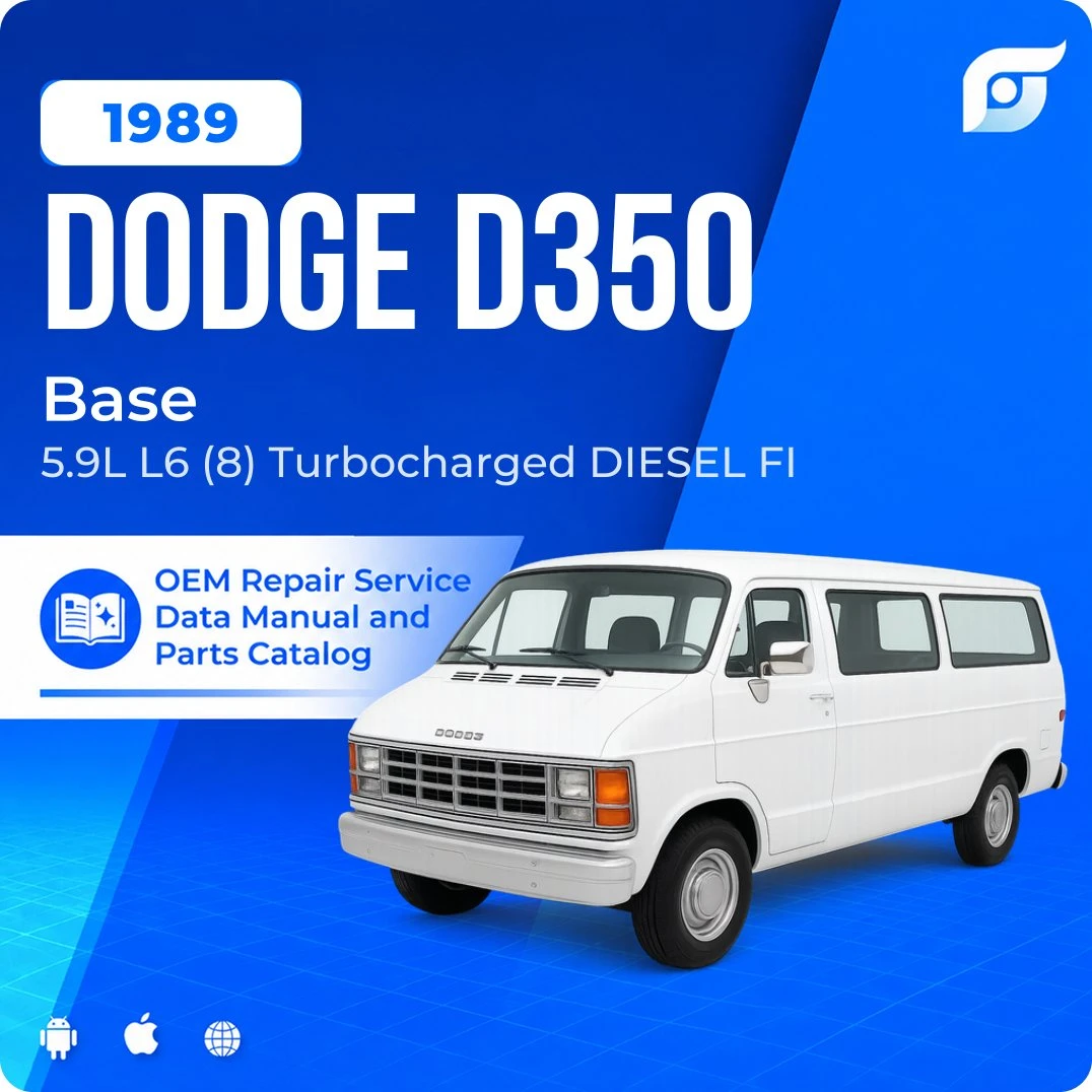 1989 Dodge D350 Base - OEM Repair Service Manual