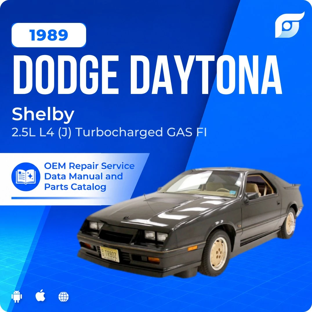 1989 Dodge Daytona Shelby - OEM Repair Service Manual