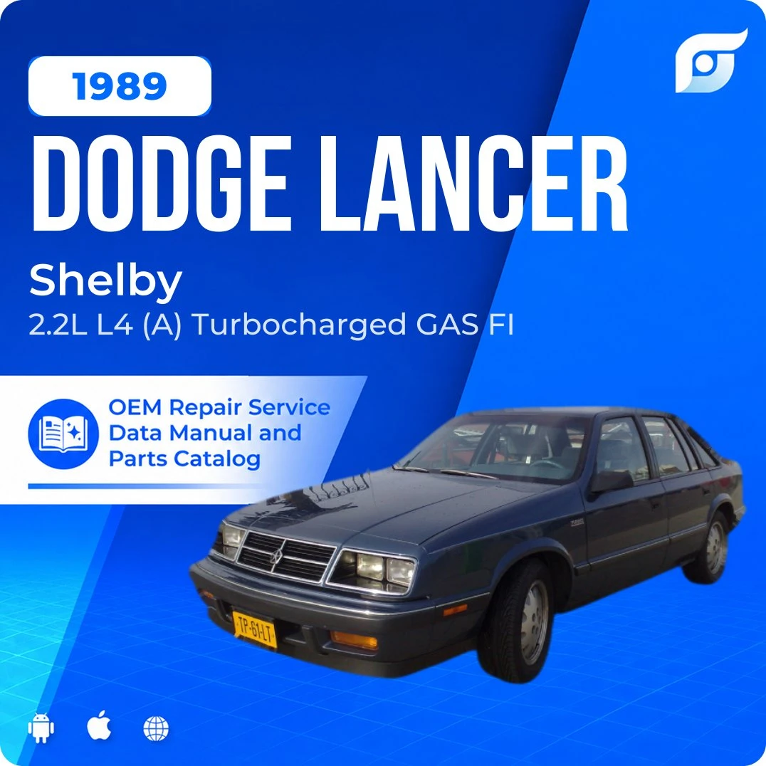 1989 Dodge Lancer Shelby - OEM Repair Service Manual