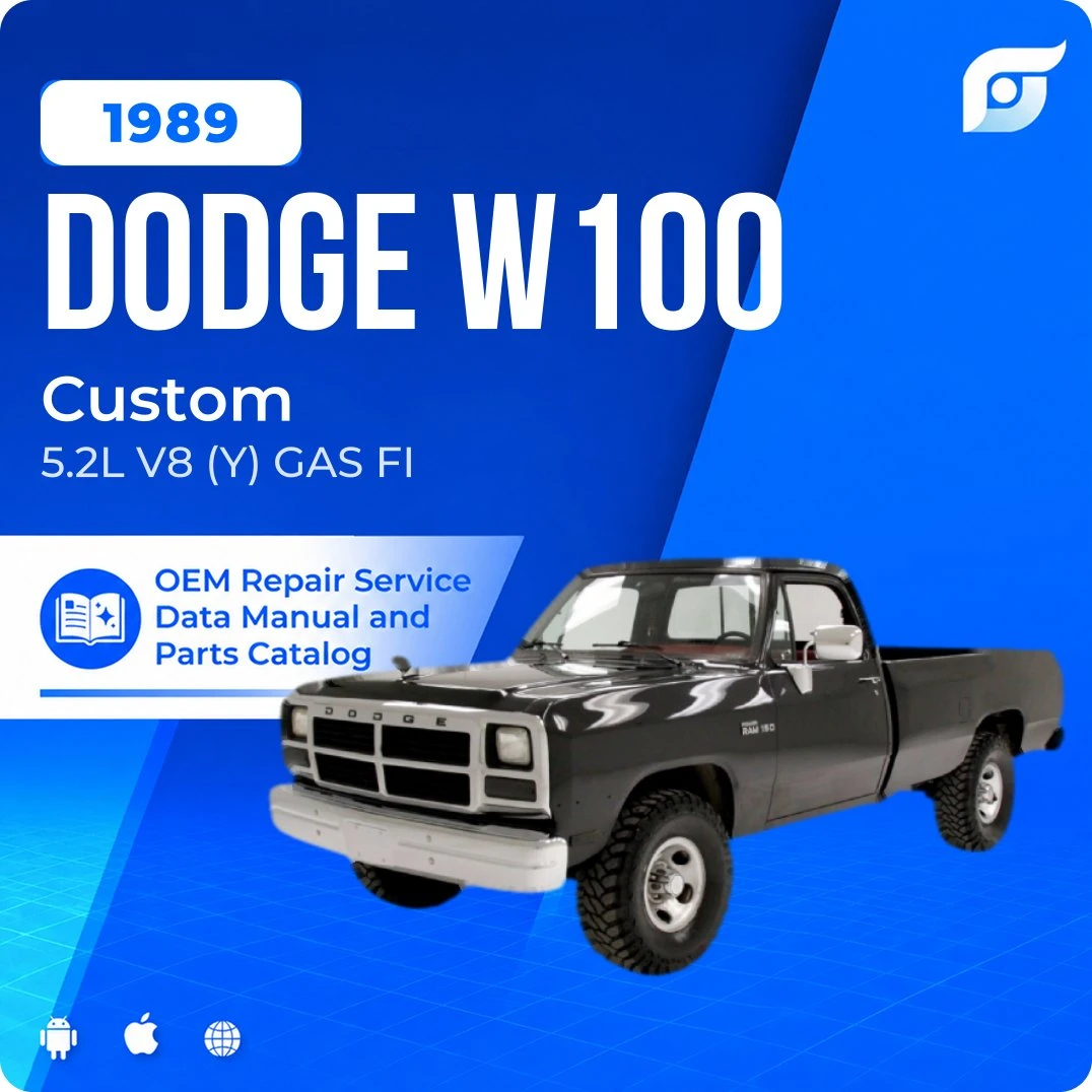 1989 Dodge W100 Custom - OEM Repair Service Manual