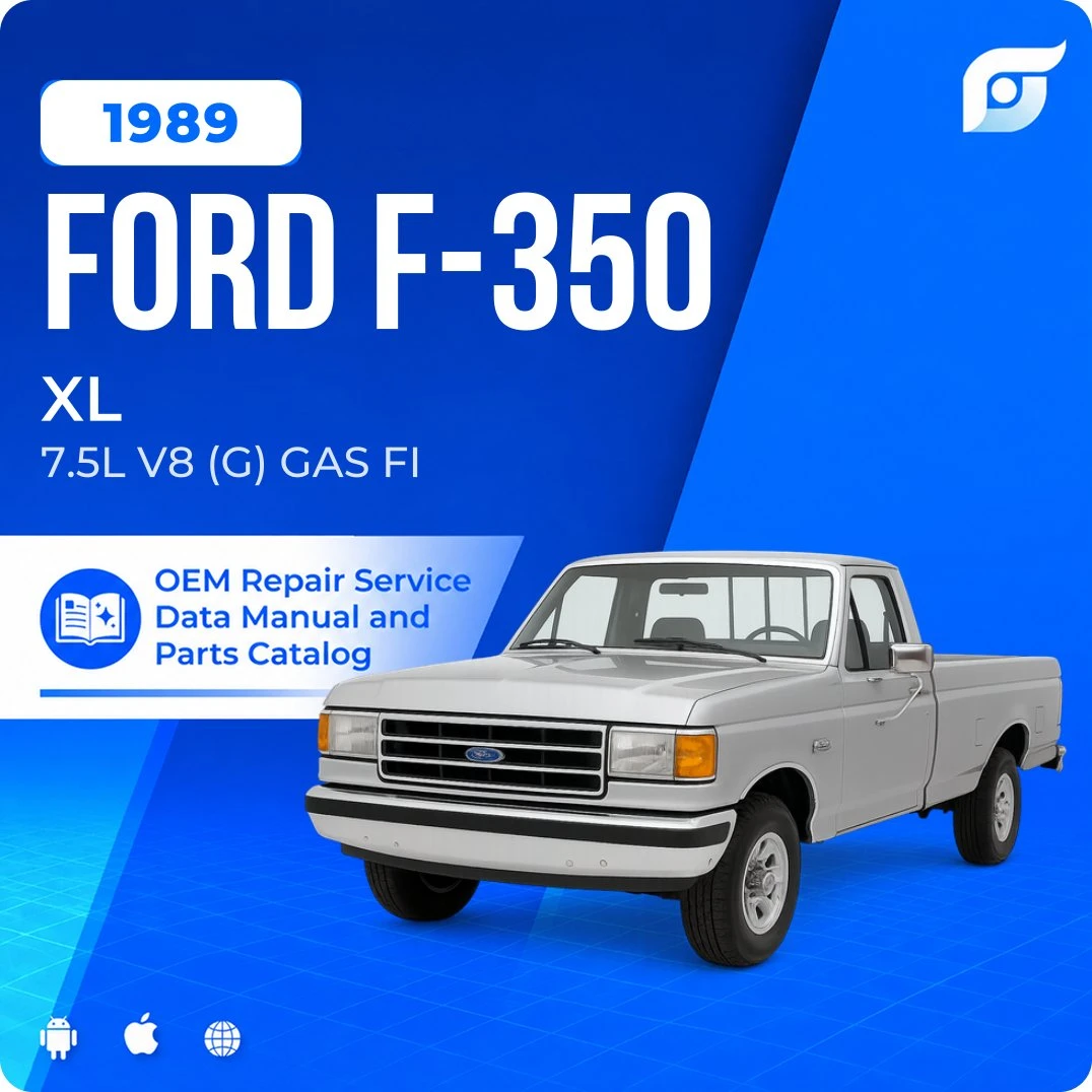 1989 Ford F-350 XL - OEM Repair Service Manual