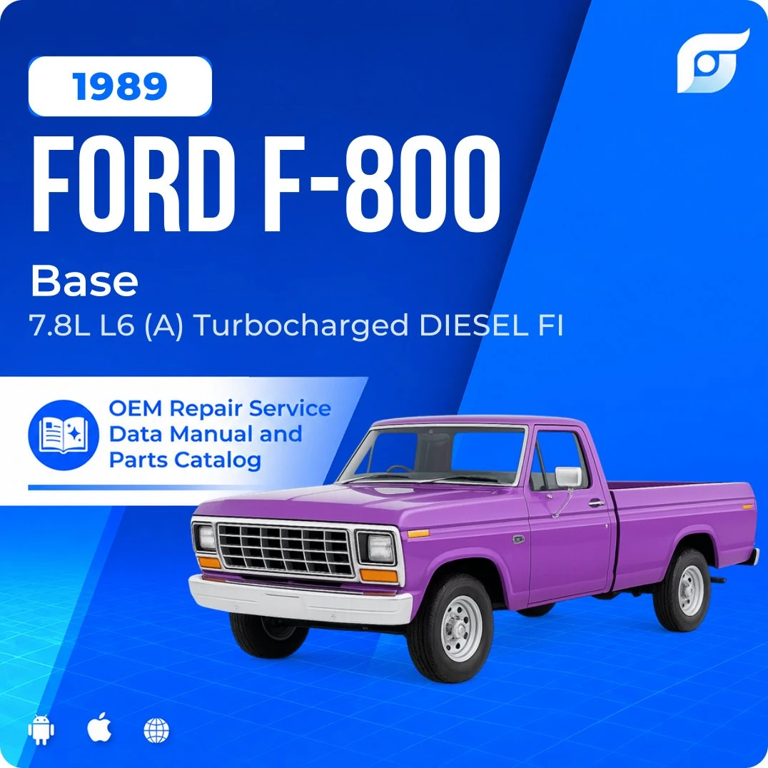1989 Ford F-800 Base - OEM Repair Service Manual