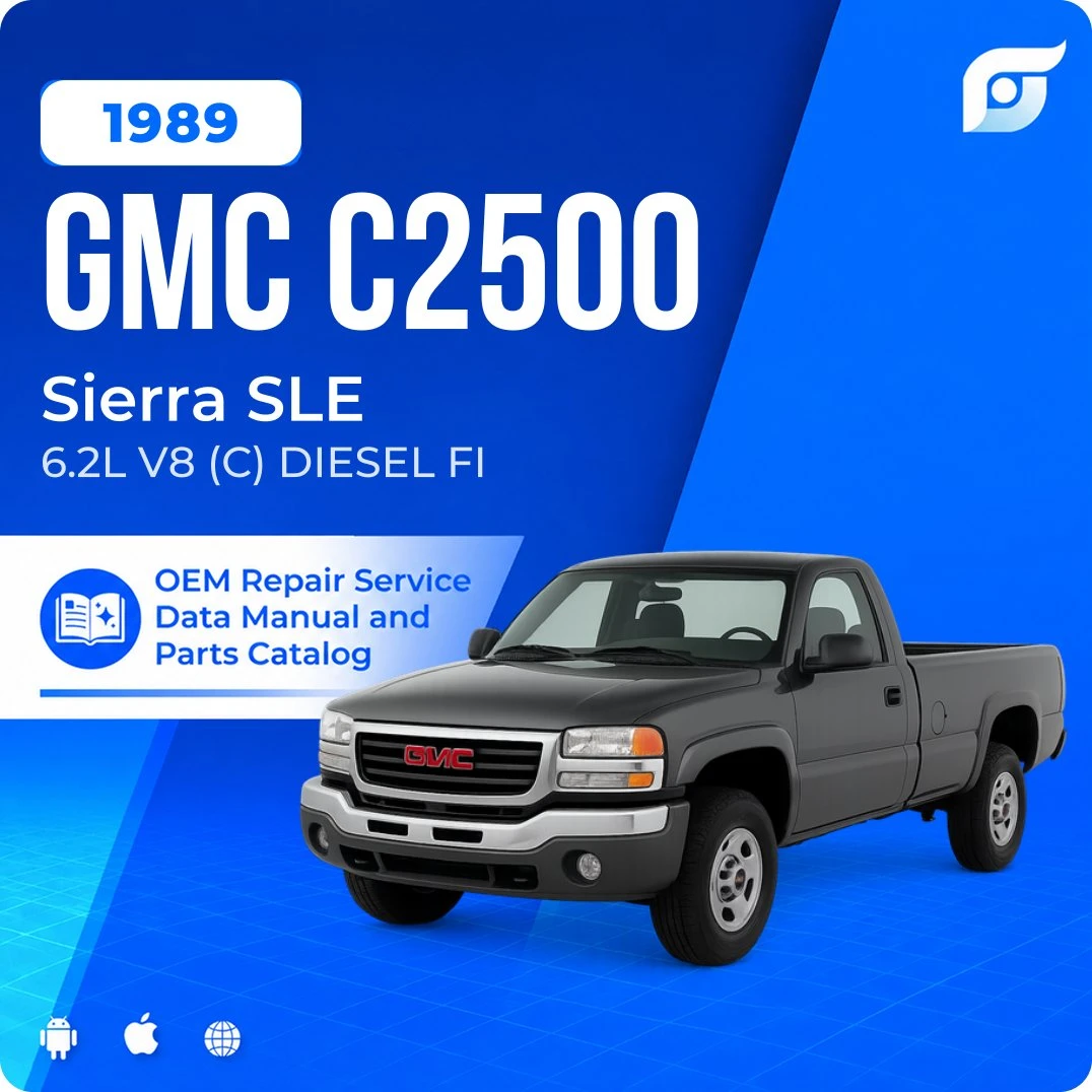 1989 GMC C2500 Sierra SLE - OEM Repair Service Manual