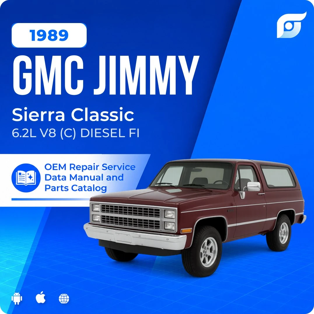 1989 GMC Jimmy Sierra Classic - OEM Repair Service Manual