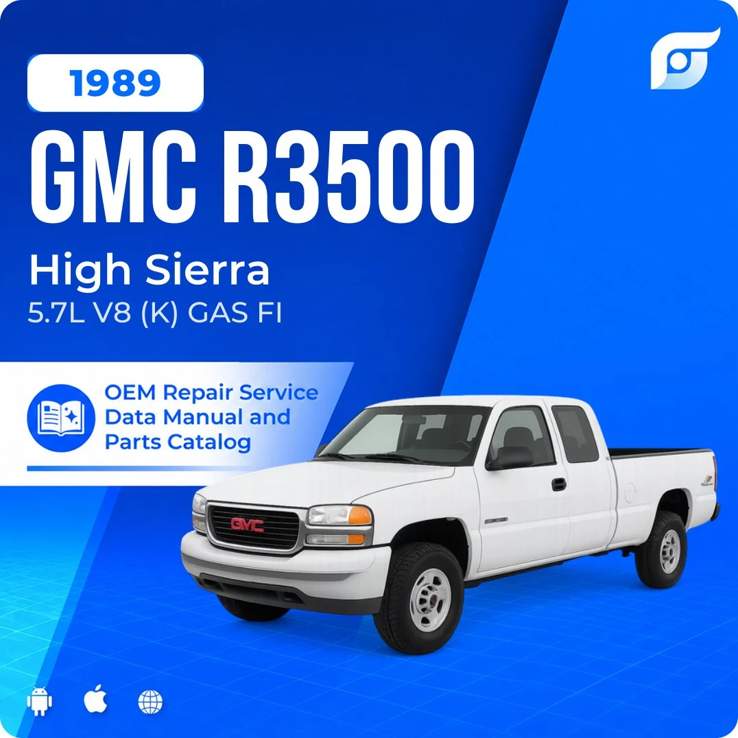 1989 GMC R3500 High Sierra - OEM Repair Service Manual