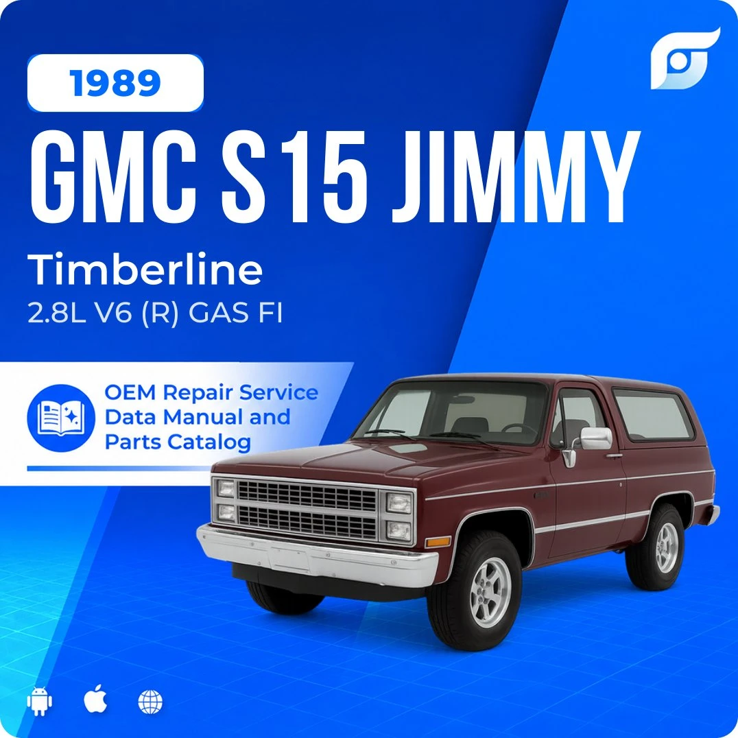 1989 GMC S15 Jimmy Timberline - OEM Repair Service Manual