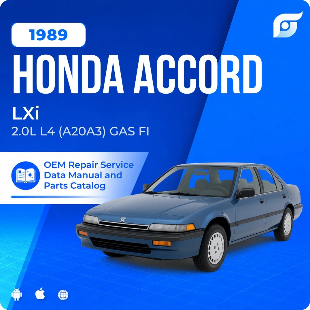 1989 Honda Accord LXi - OEM Repair Service Manual