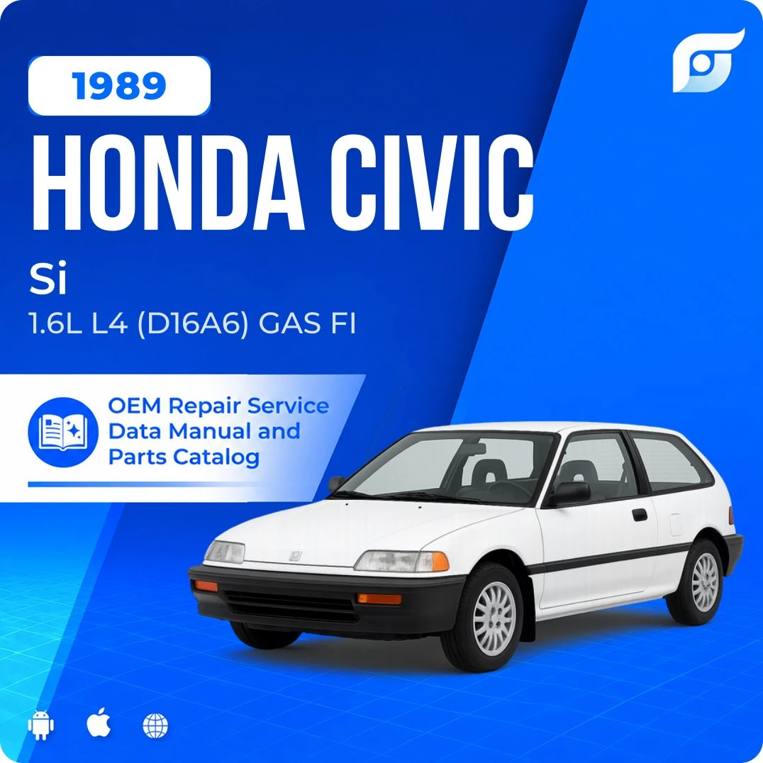 1989 Honda Civic Si - OEM Repair Service Manual