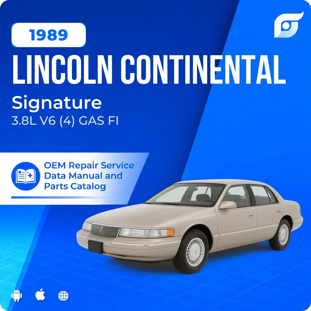 1989 Lincoln Continental Signature - OEM Repair Service Manual