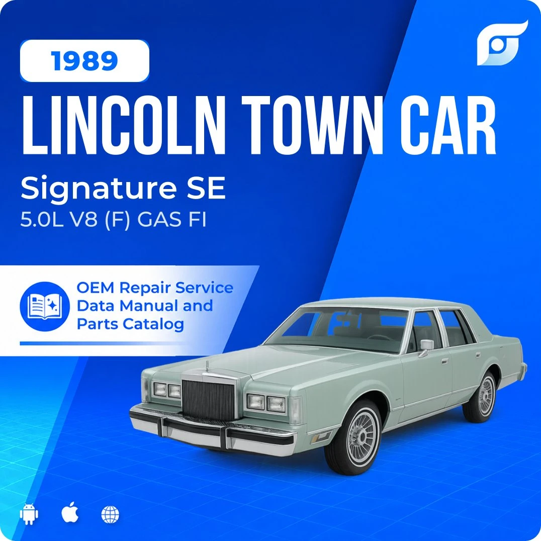 1989 Lincoln Town Car Signature SE - OEM Repair Service Manual