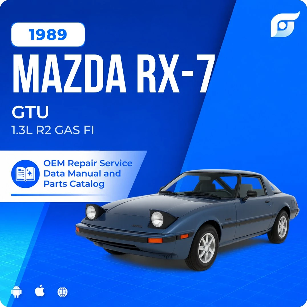 1989 Mazda RX-7 GTU - OEM Repair Service Manual
