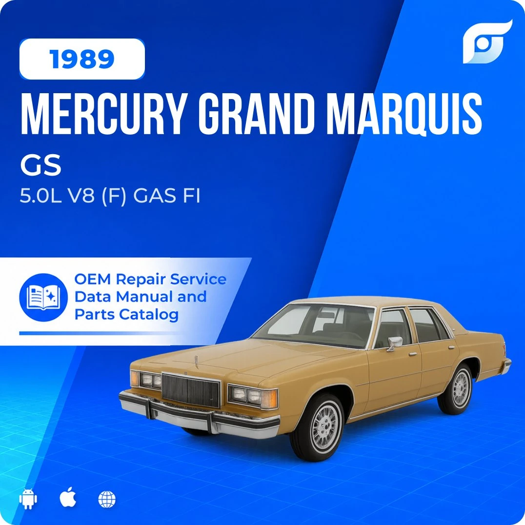 1989 Mercury Grand Marquis GS - OEM Repair Service Manual