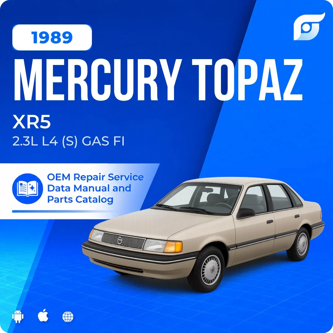 1989 Mercury Topaz XR5 - OEM Repair Service Manual