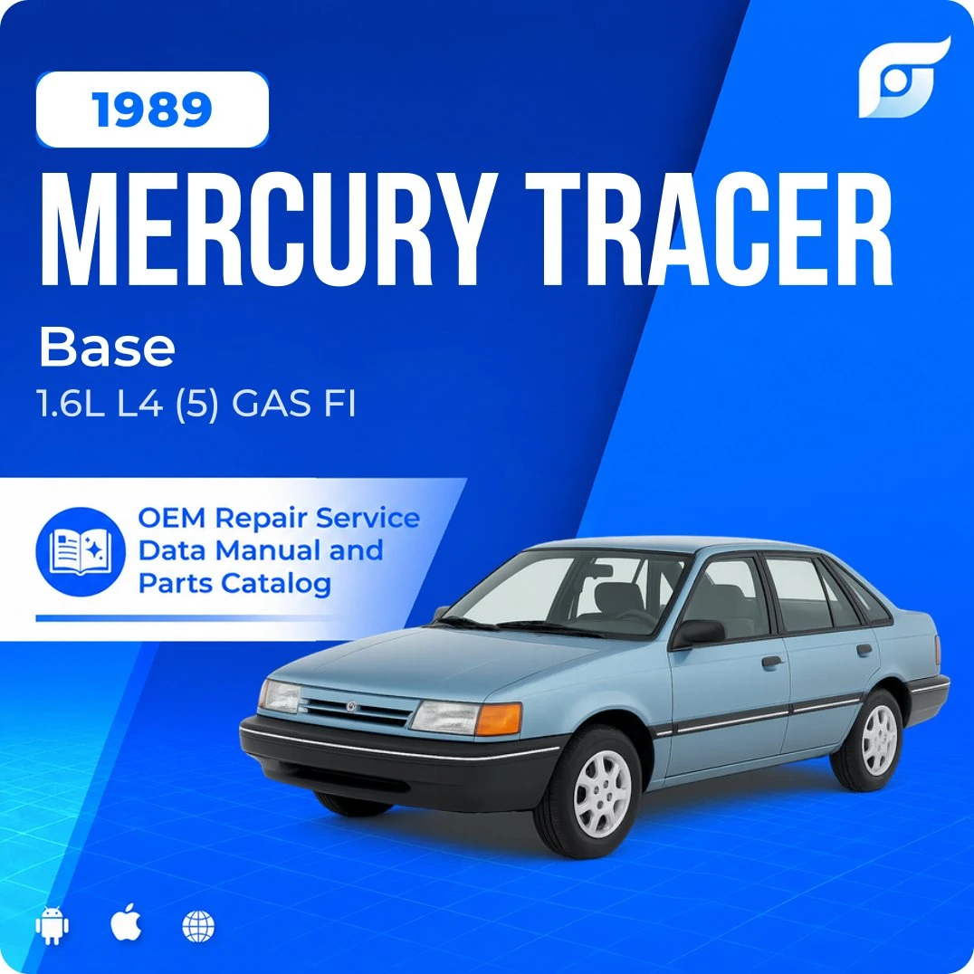 1989 Mercury Tracer Base - OEM Repair Service Manual