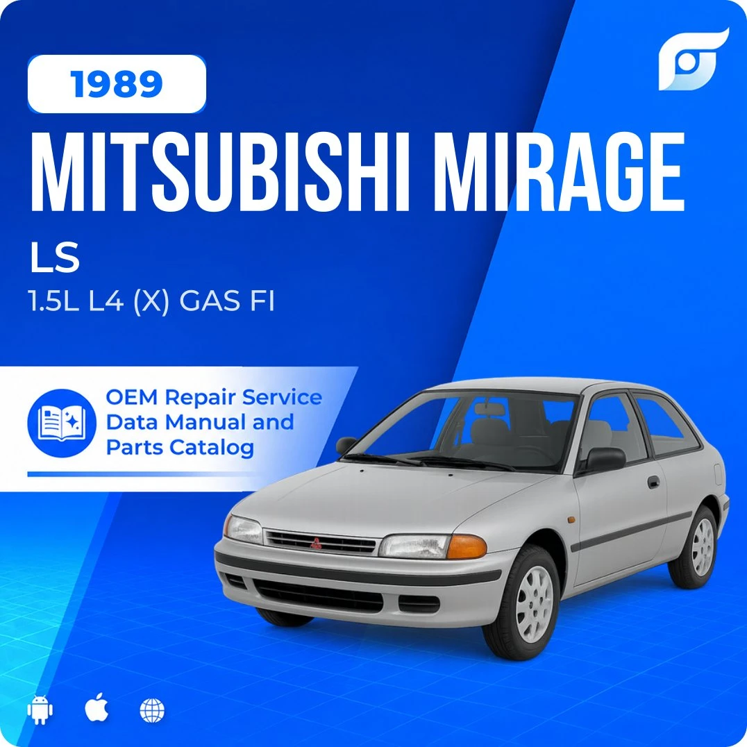 1989 Mitsubishi Mirage LS - OEM Repair Service Manual
