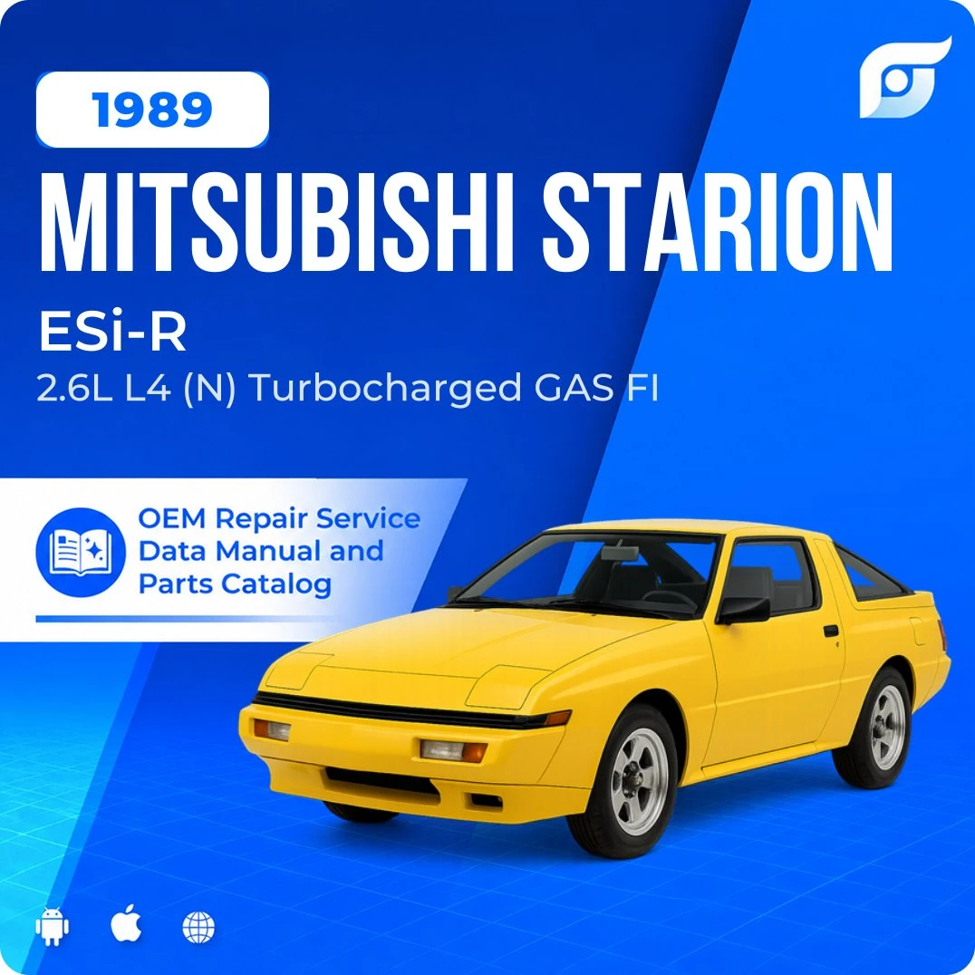 1989 Mitsubishi Starion ESi-R - OEM Repair Service Manual