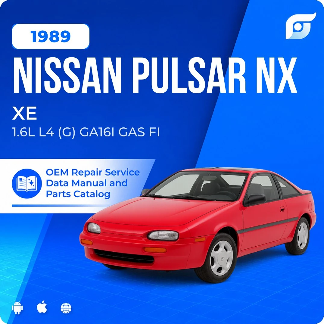 1989 Nissan Pulsar NX XE - OEM Repair Service Manual