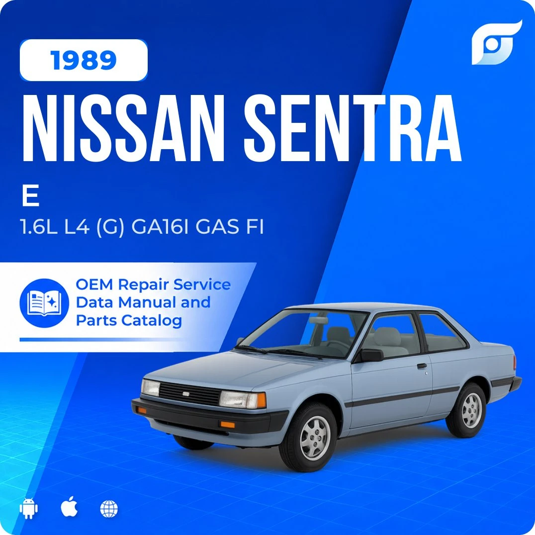 1989 Nissan Sentra E - OEM Repair Service Manual