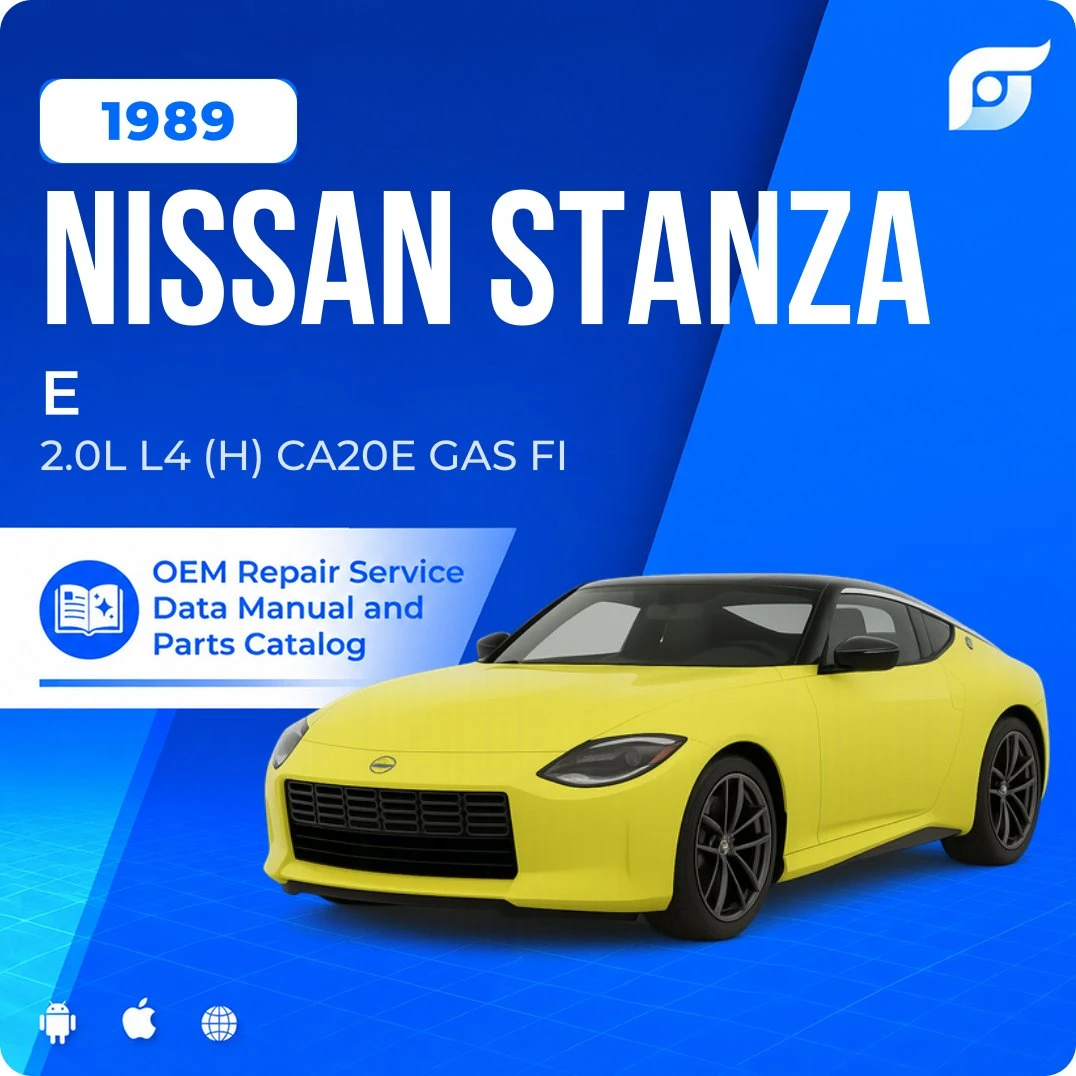 1989 Nissan Stanza E - OEM Repair Service Manual