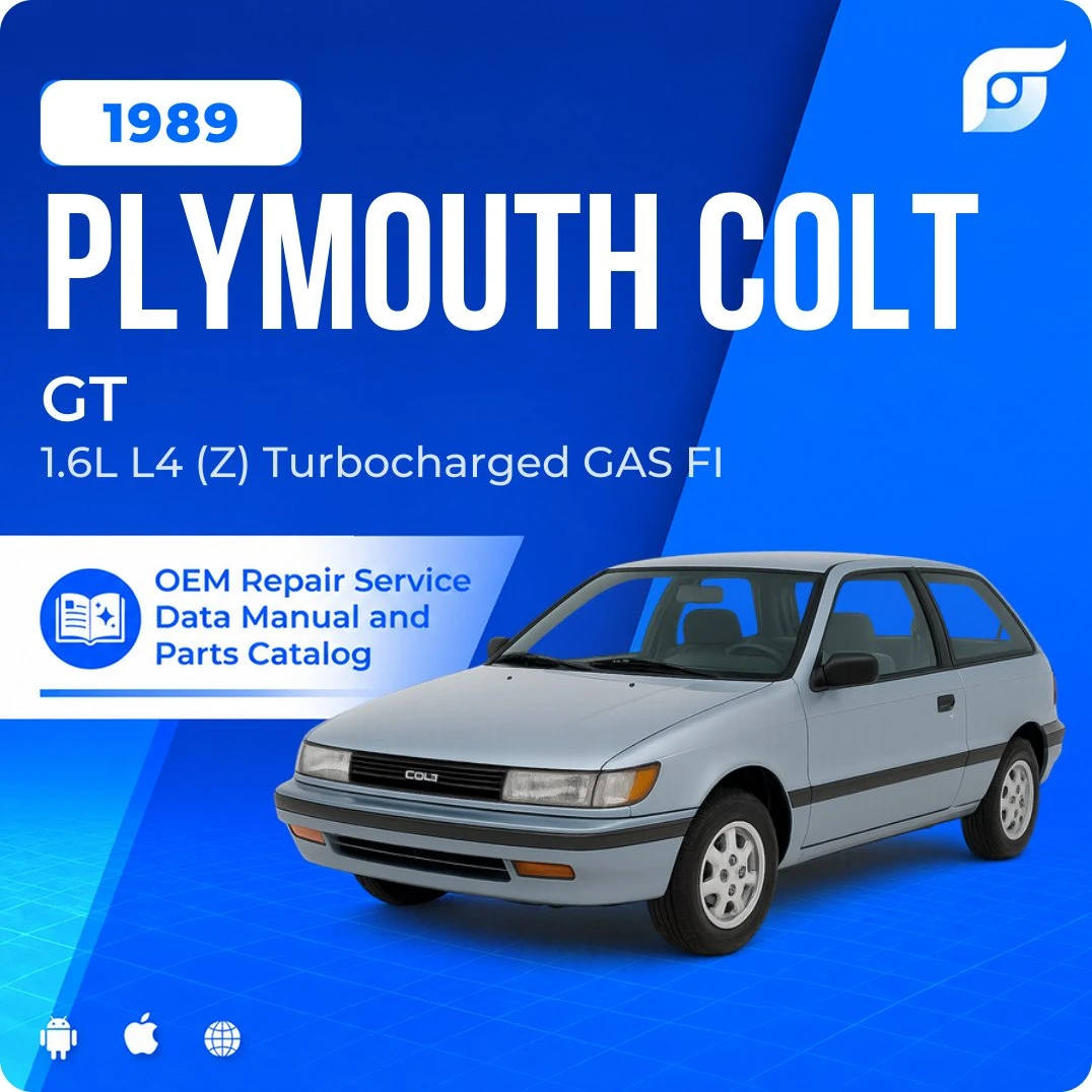 1989 Plymouth Colt GT - OEM Repair Service Manual