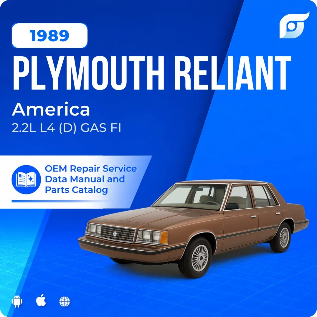 1989 Plymouth Reliant America - OEM Repair Service Manual
