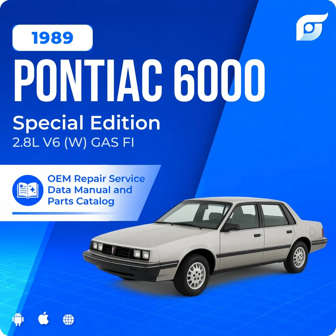 1989 Pontiac 6000 Special Edition - OEM Repair Service Manual