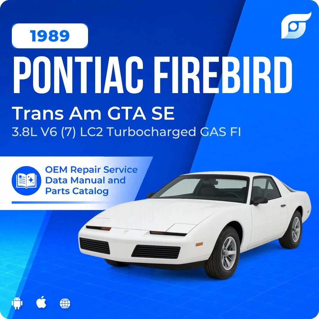 1989 Pontiac Firebird Trans Am GTA SE - OEM Repair Service Manual