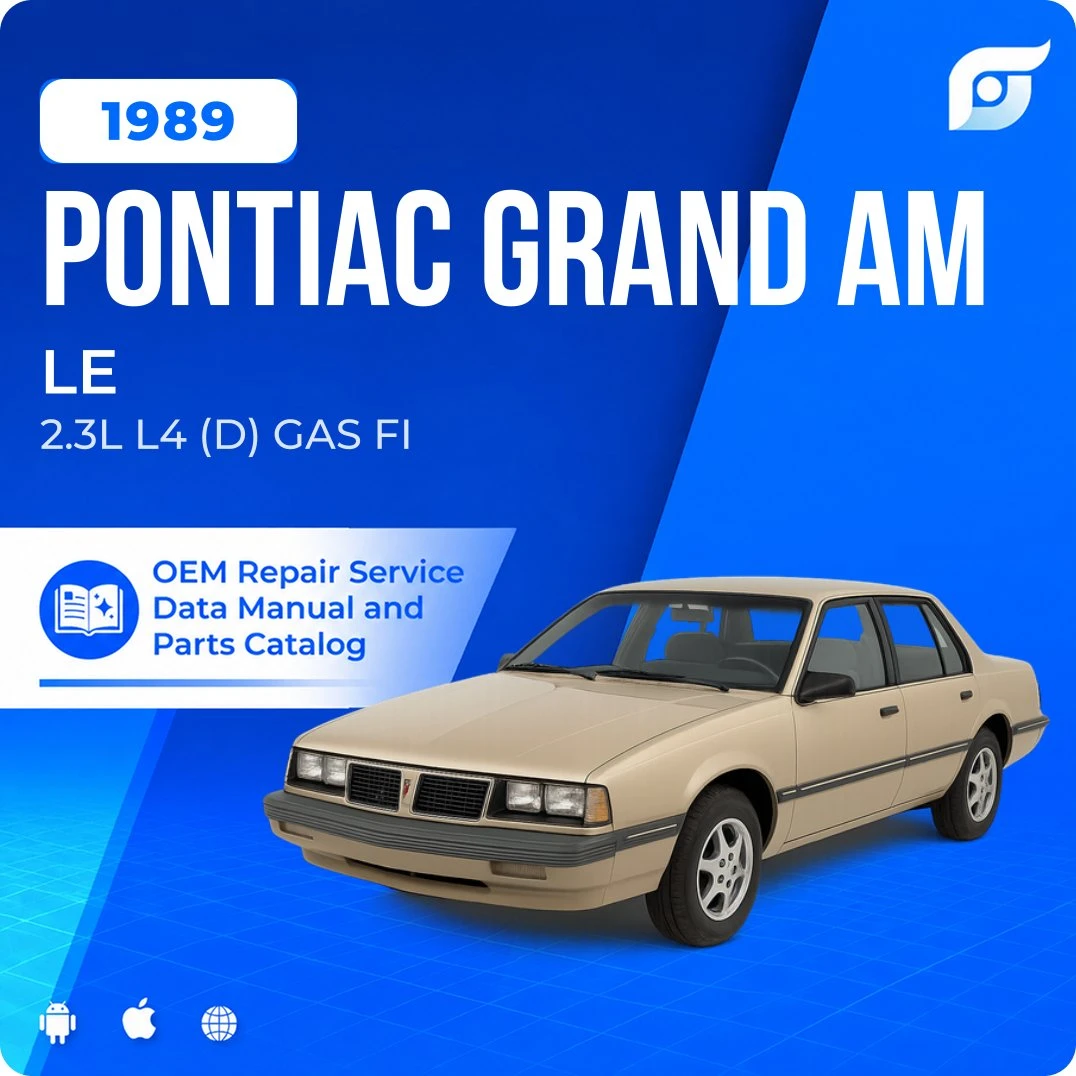 1989 Pontiac Grand Am LE - OEM Repair Service Manual