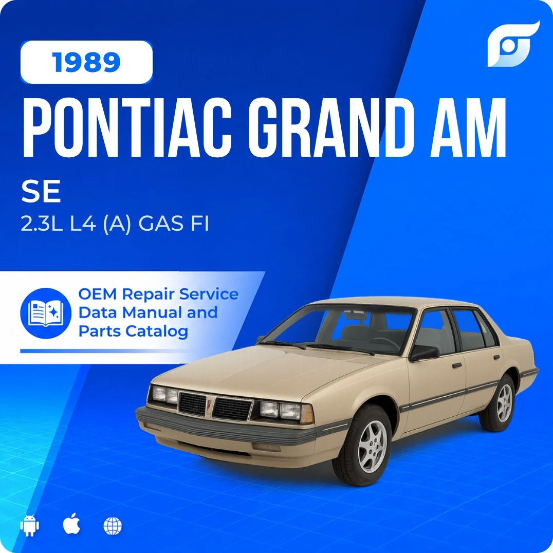 1989 Pontiac Grand Am SE - OEM Repair Service Manual