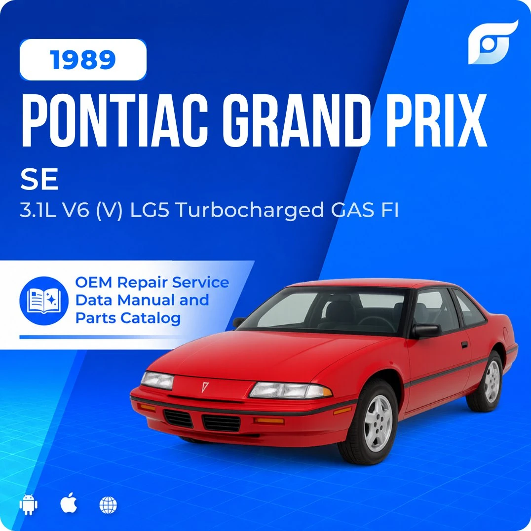 1989 Pontiac Grand Prix SE - OEM Repair Service Manual