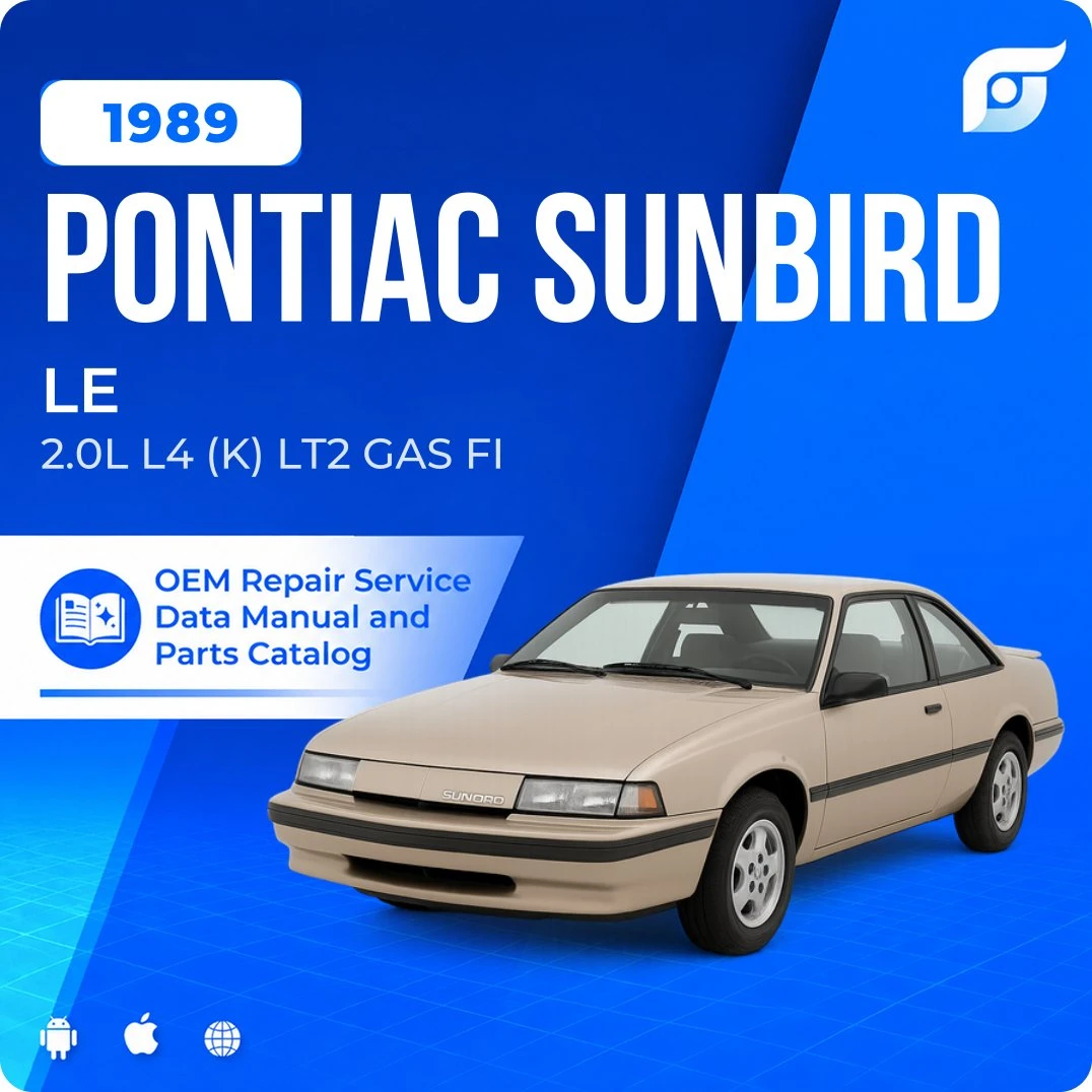 1989 Pontiac Sunbird LE - OEM Repair Service Manual