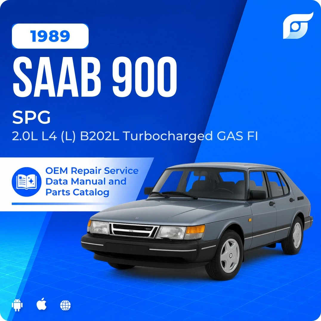 1989 Saab 900 SPG - OEM Repair Service Manual