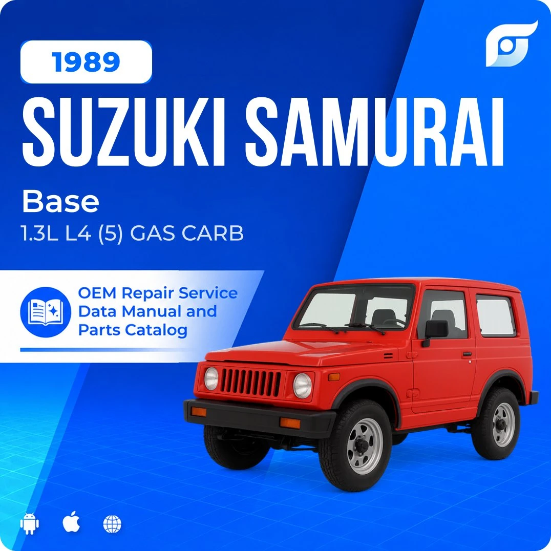 1989 Suzuki Samurai Base - OEM Repair Service Manual