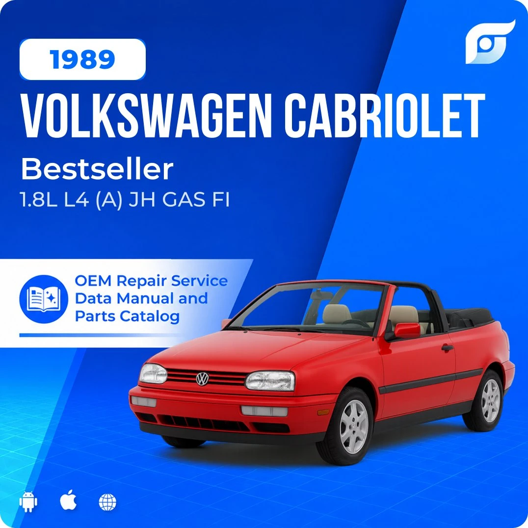 1989 Volkswagen Cabriolet Bestseller - OEM Repair Service Manual