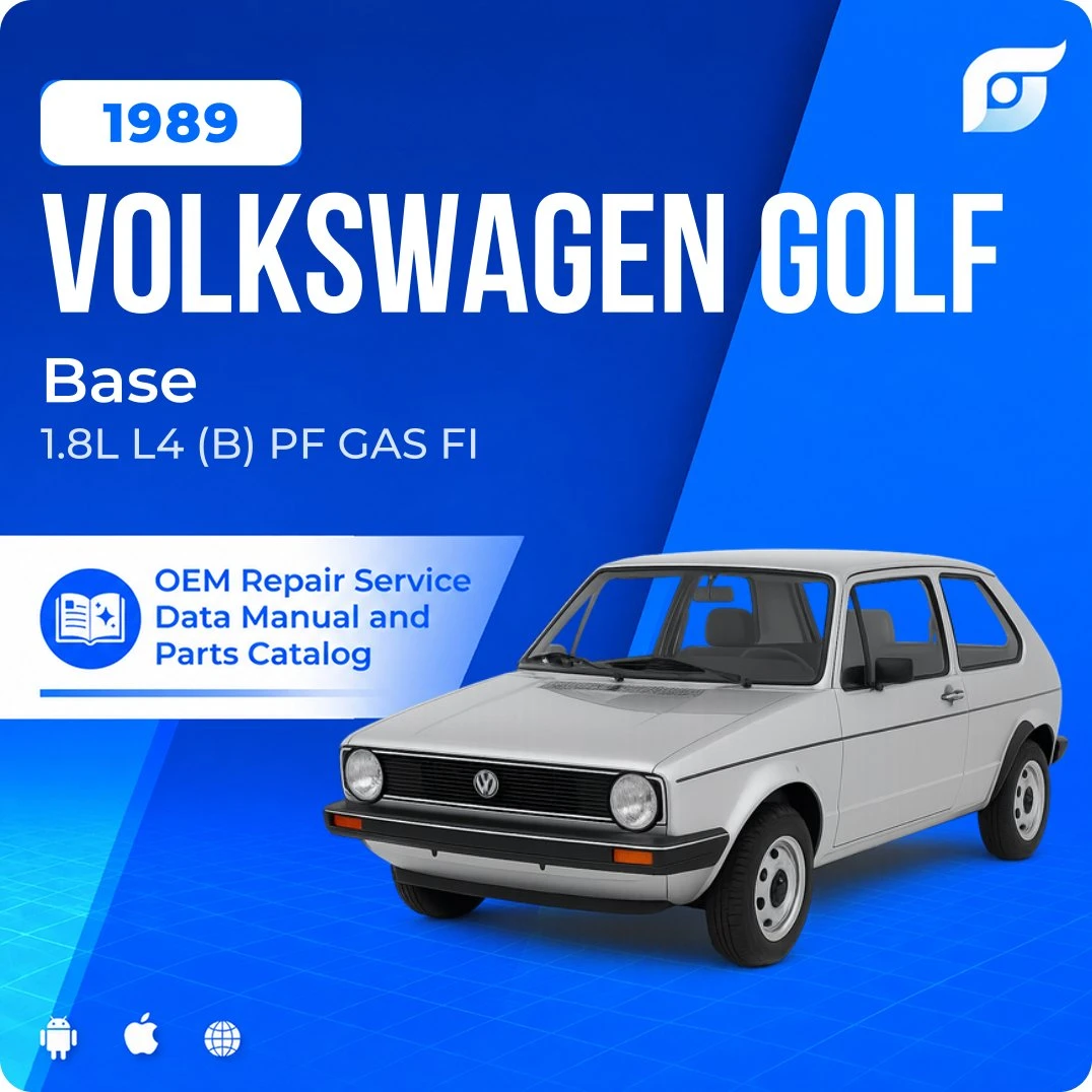 1989 Volkswagen Golf Base - OEM Repair Service Manual