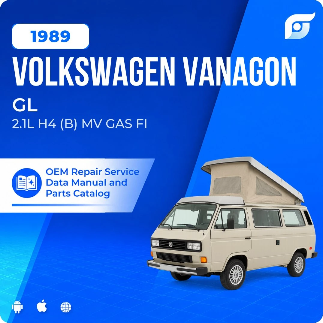 1989 Volkswagen Vanagon GL - OEM Repair Service Manual