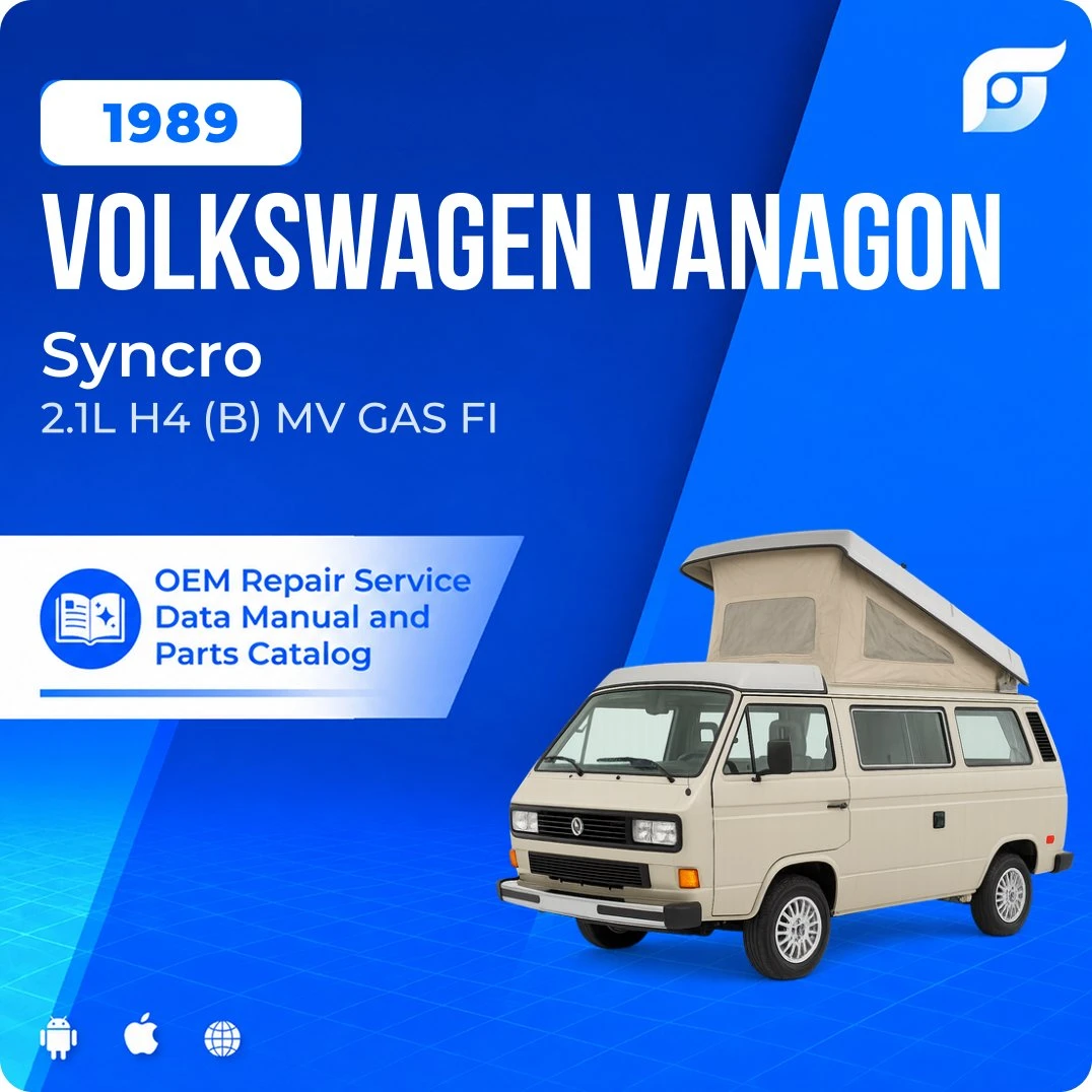 1989 Volkswagen Vanagon Syncro - OEM Repair Service Manual