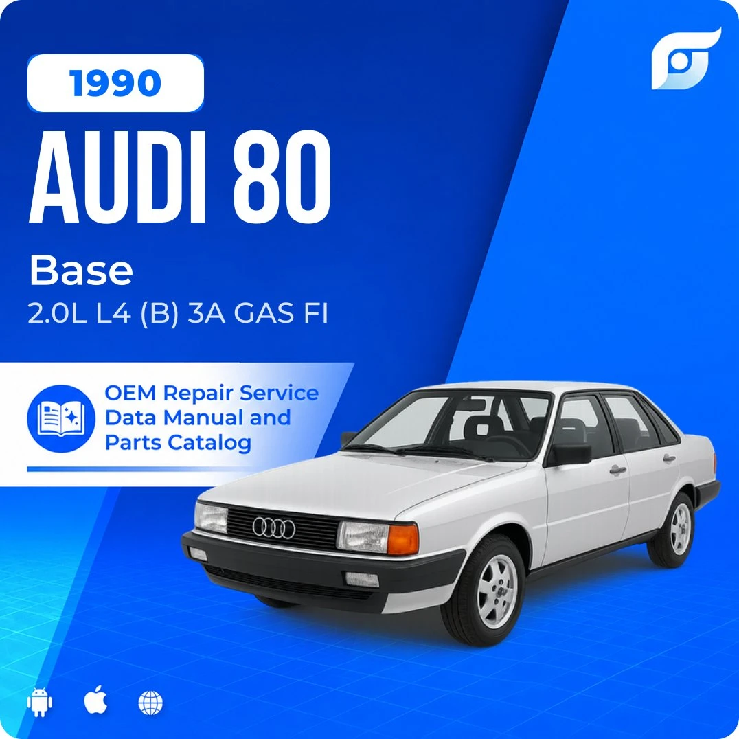1990 Audi 80 Base - OEM Repair Service Manual
