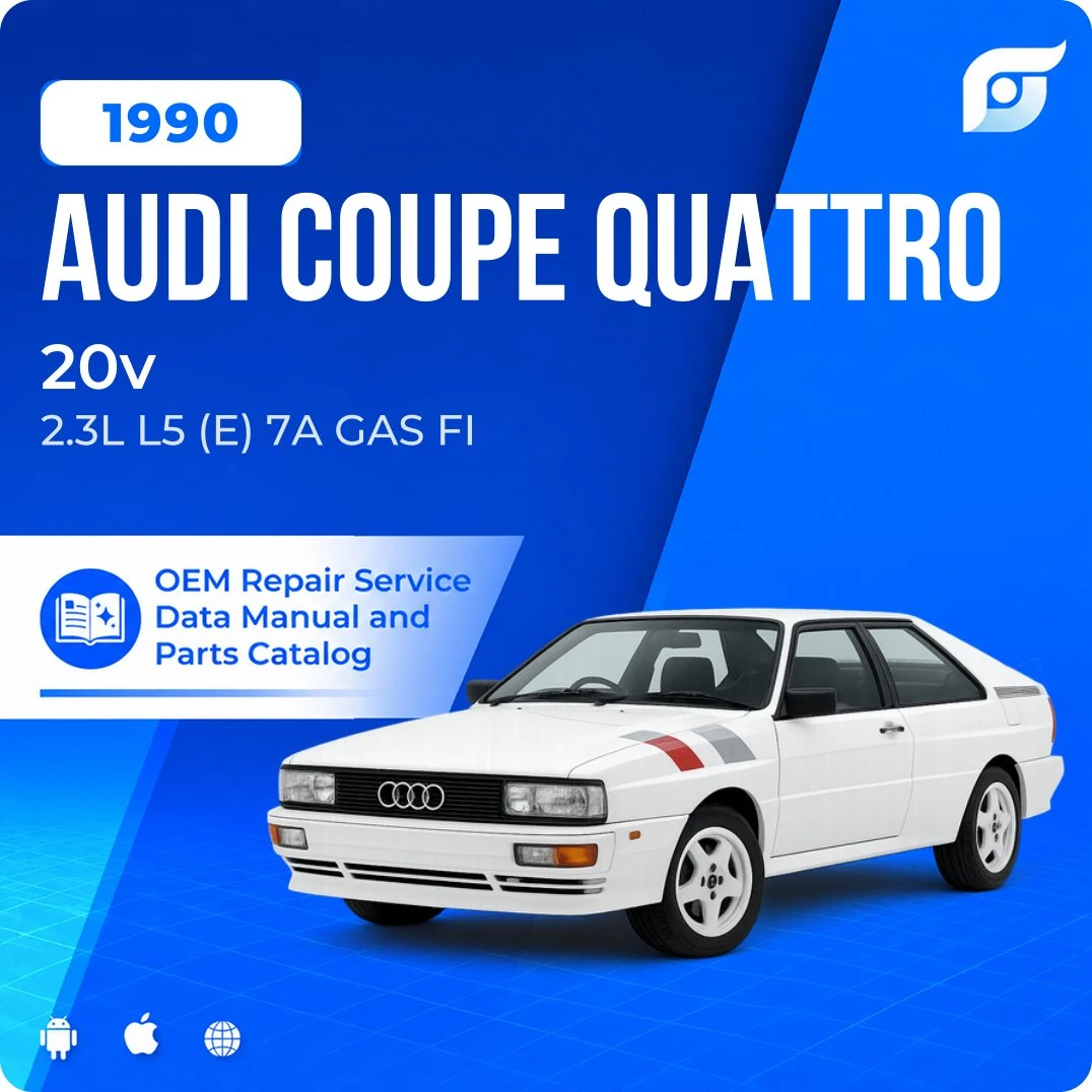 1990 Audi Coupe Quattro 20v - OEM Repair Service Manual