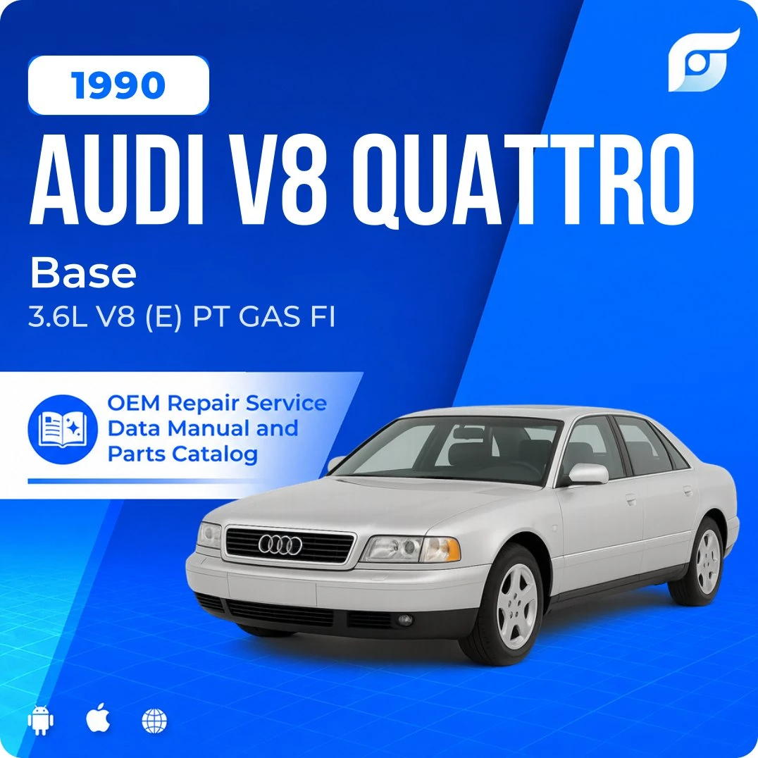 1990 Audi V8 Quattro Base - OEM Repair Service Manual