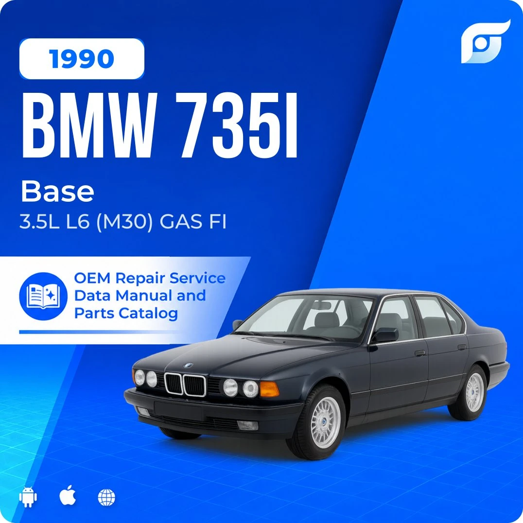 1990 BMW 735i Base - OEM Repair Service Manual