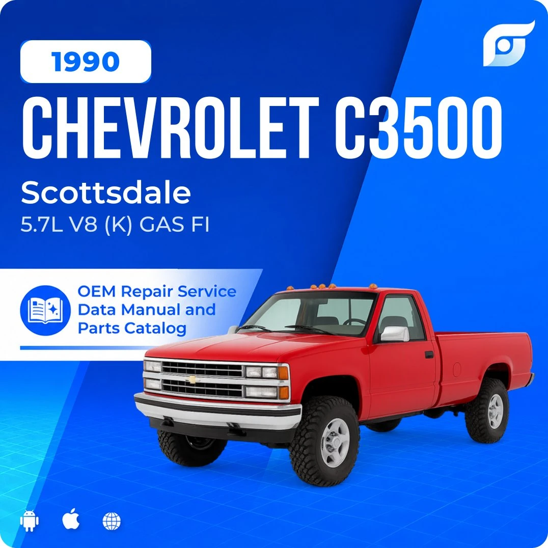 1990 Chevrolet C3500 Scottsdale - OEM Repair Service Manual