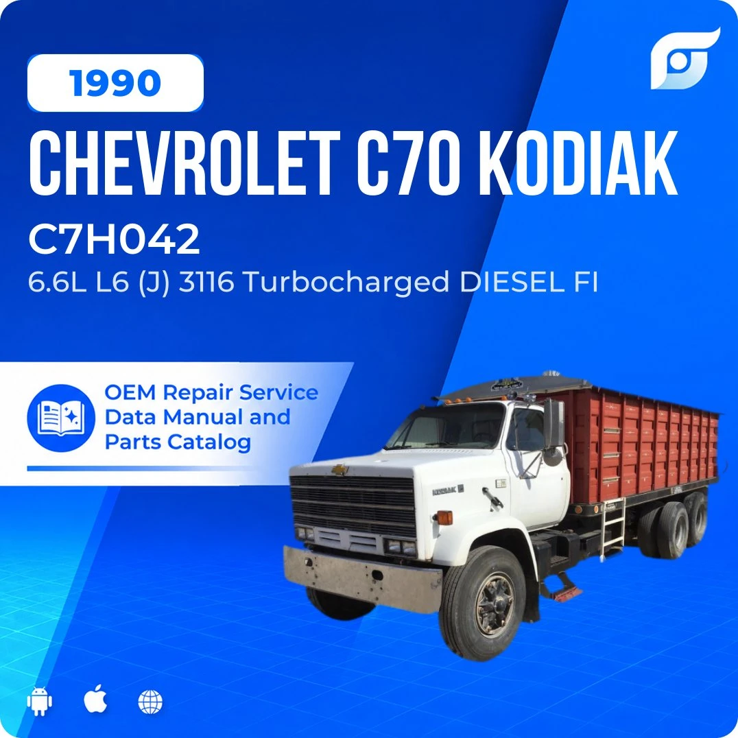 1990 Chevrolet C70 Kodiak C7H042 - OEM Repair Service Manual