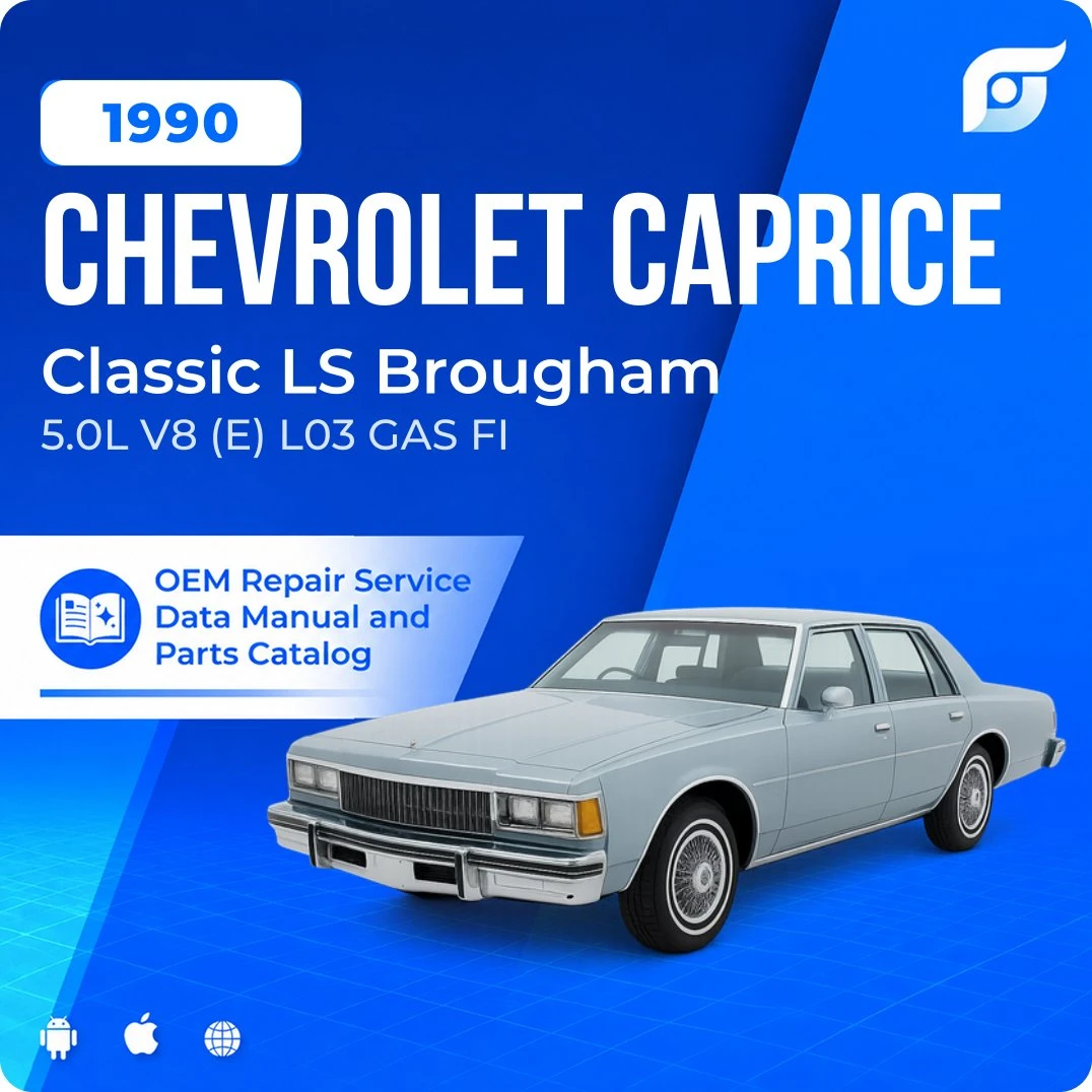 1990 Chevrolet Caprice Classic LS Brougham - OEM Repair Service Manual