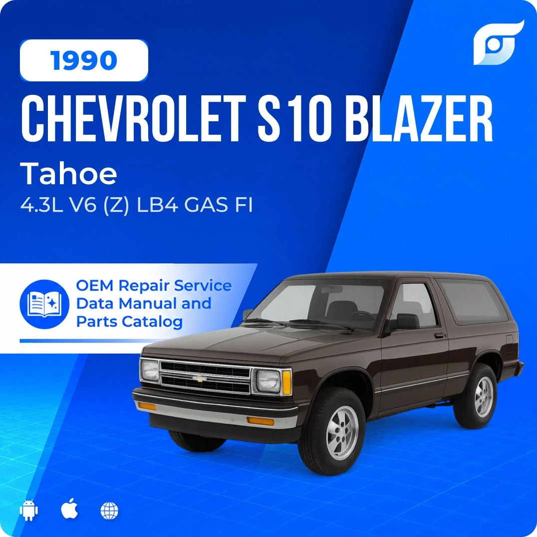 1990 Chevrolet S10 Blazer Tahoe - OEM Repair Service Manual