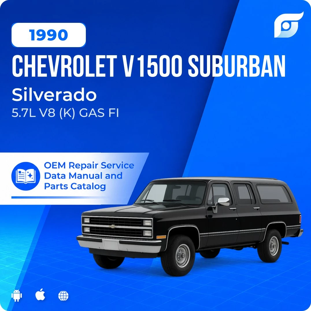 1990 Chevrolet V1500 Suburban Silverado - OEM Repair Service Manual