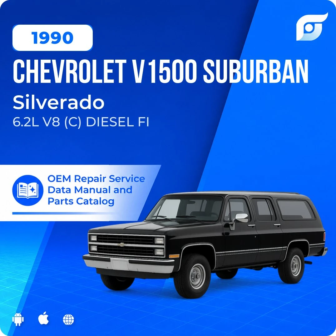 1990 Chevrolet V1500 Suburban Silverado - OEM Repair Service Manual
