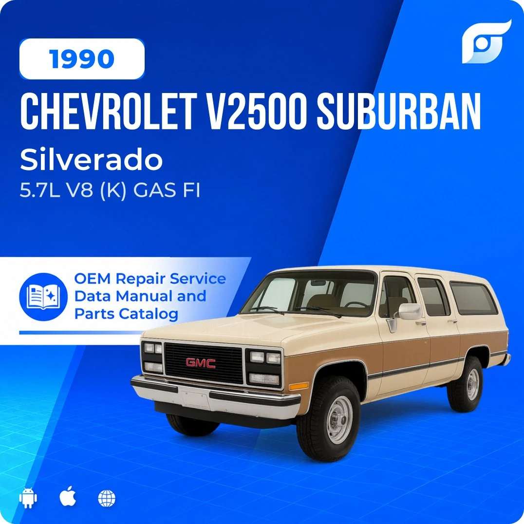 1990 Chevrolet V2500 Suburban Silverado - OEM Repair Service Manual