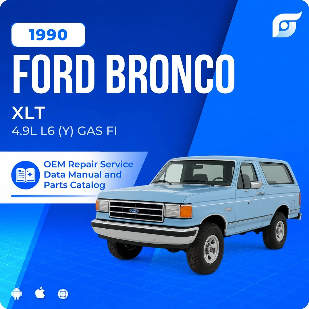 1990 Ford Bronco XLT - OEM Repair Service Manual
